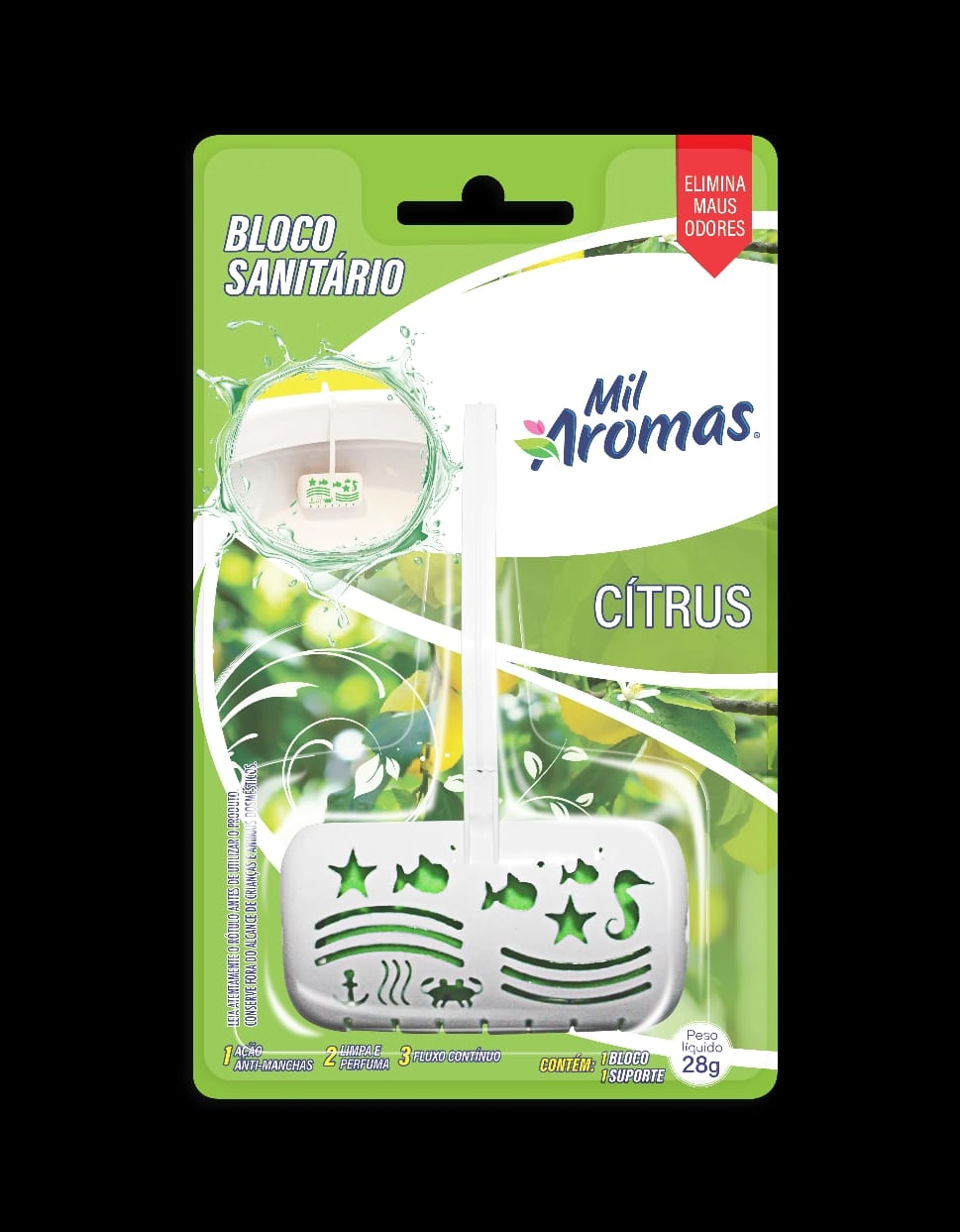 Bloco Sanit Mil Aromas 28g Citrus C/apar