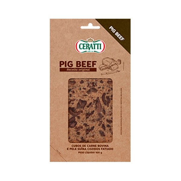 Pig Beef Bovina E Suína Fatiada Ceratti 100g