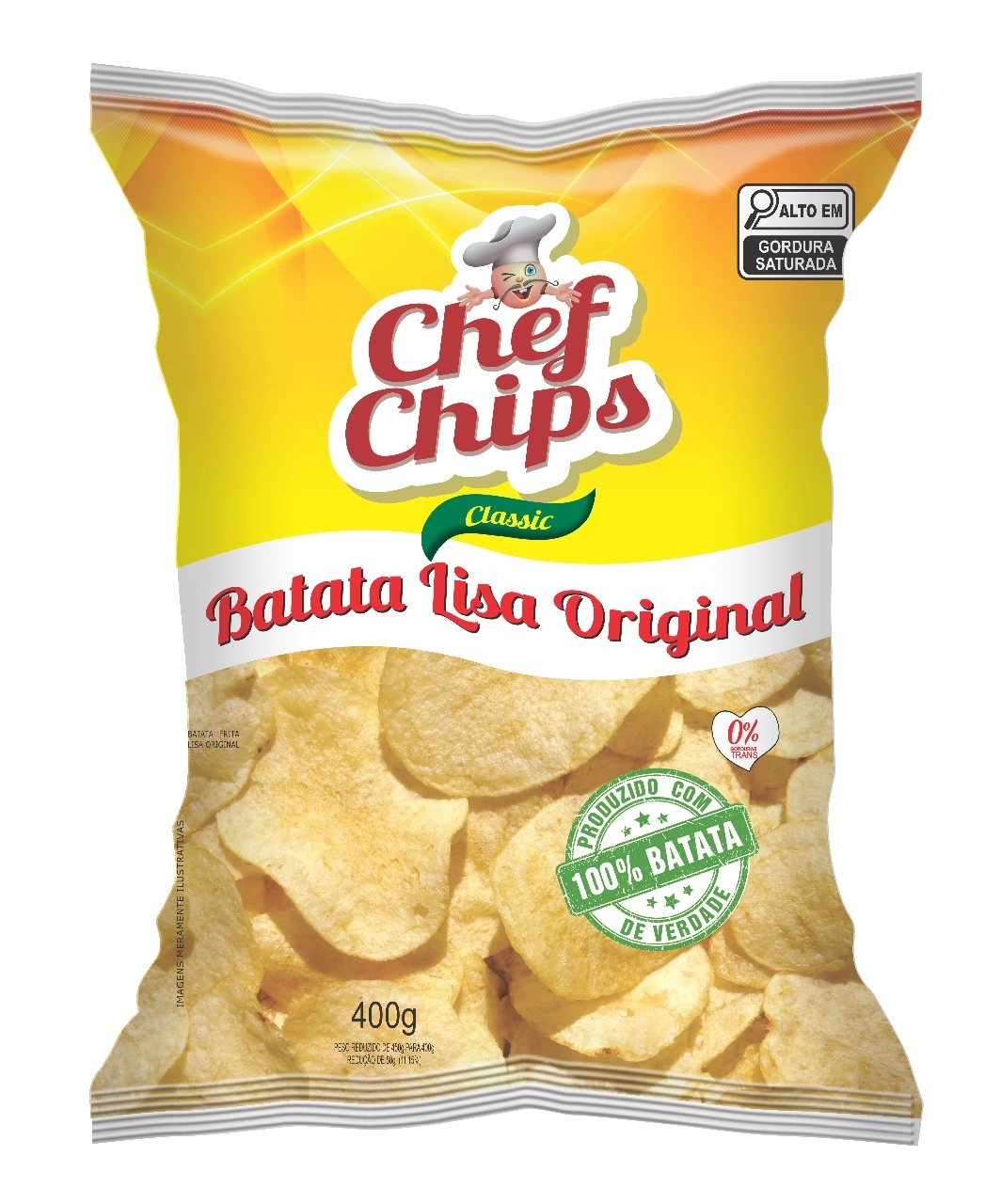 Batata Chef Chips 400g Lisa