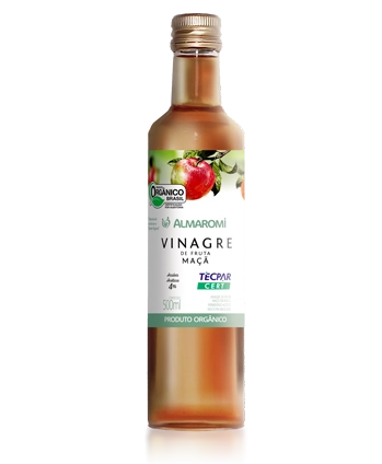 Vinagre De Maçã Orgânico Almaromi Vidro 500ml