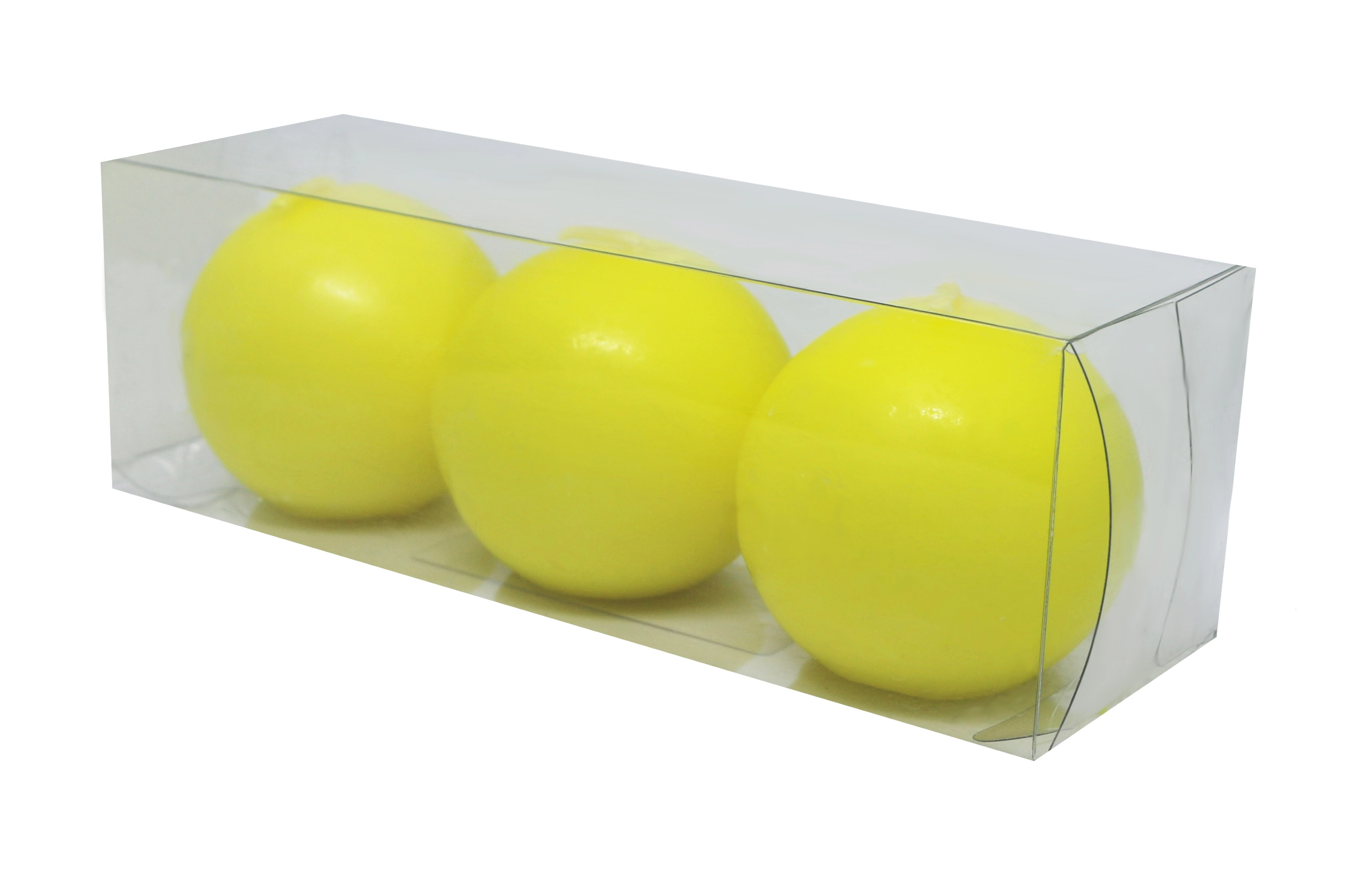 Vela Aib Bola C/3 Amarelo