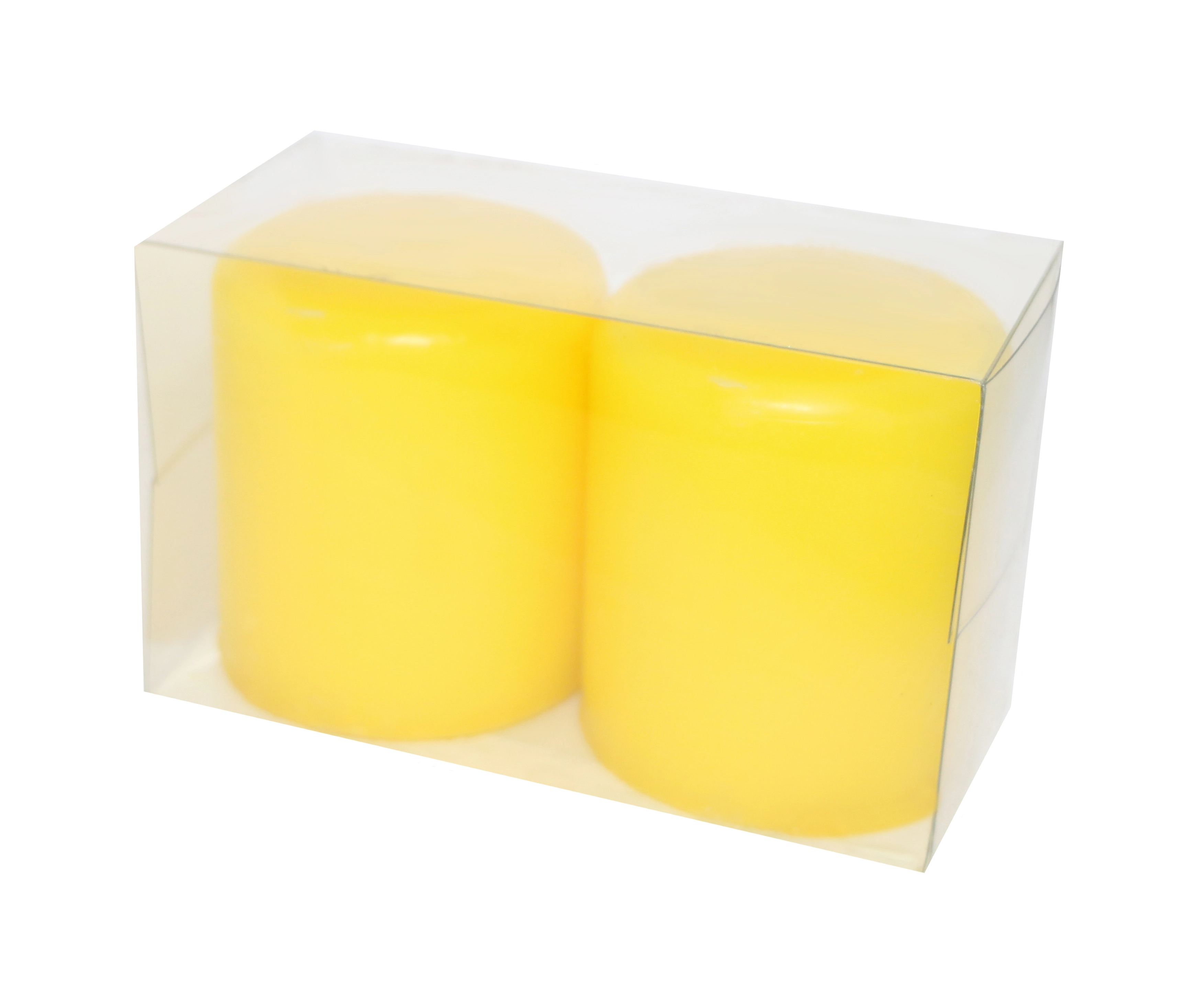 Vela Cilindrica Aib 63x07 C/2unid Amarelo