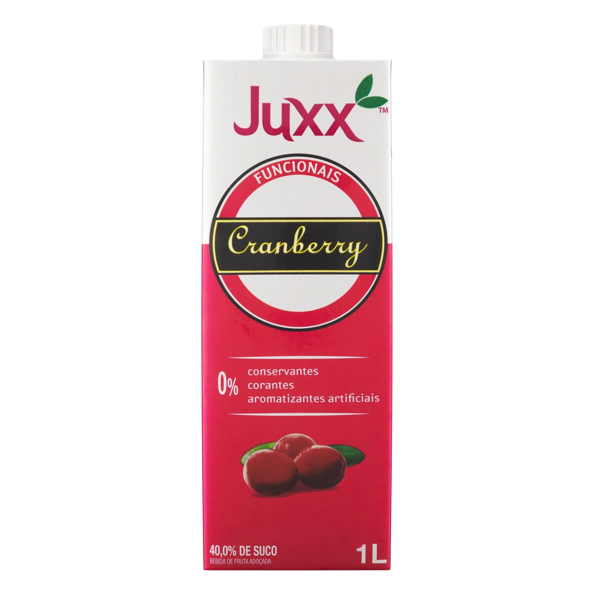 Bebida Adoçada Cranberry Juxx Funcionais Caixa 1l