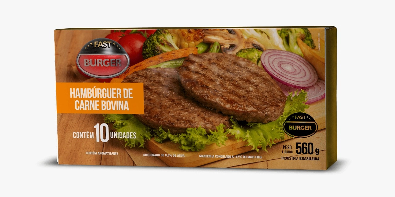 Hamb Bov Fast Burguer 560g