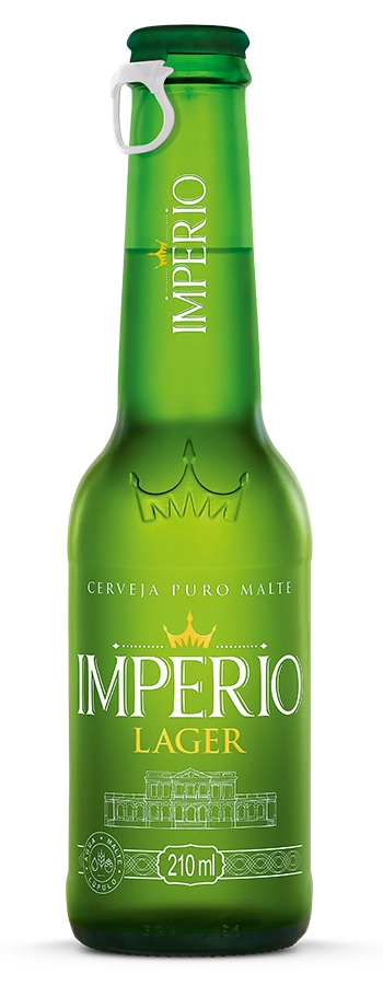 Cerveja Imprio Lager 210ml Garrafa.