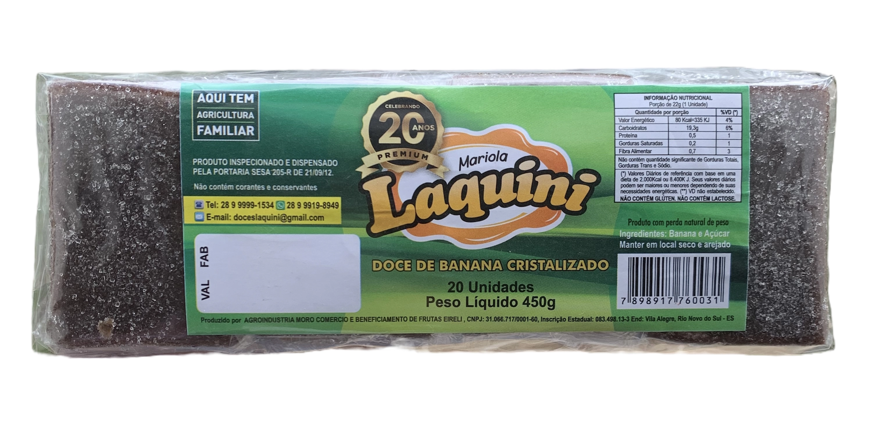 Mariola Laquini 450g 2 Doces Lagrini
