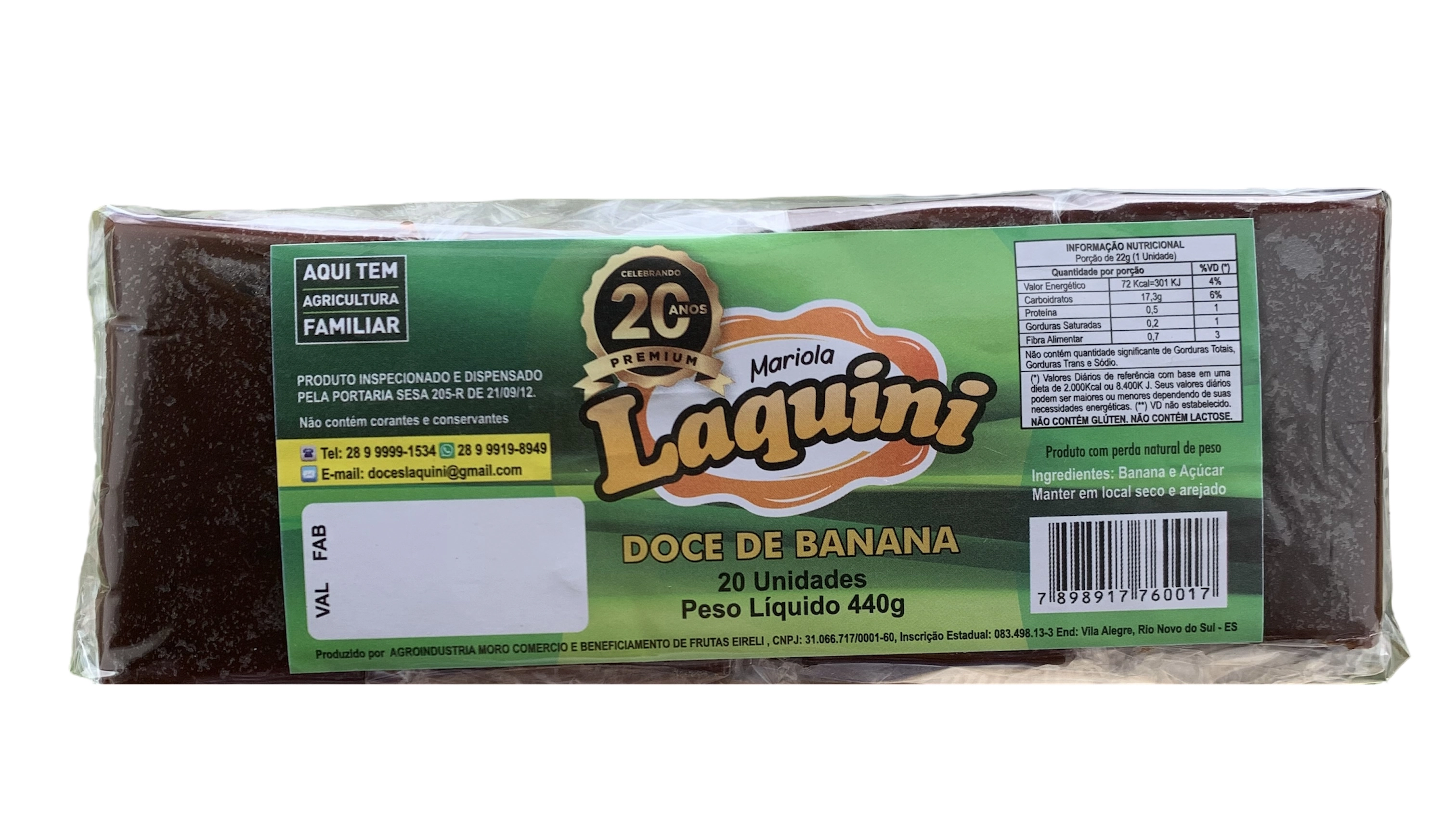 Mariola Laquini 440g 1 Doces Lagrini