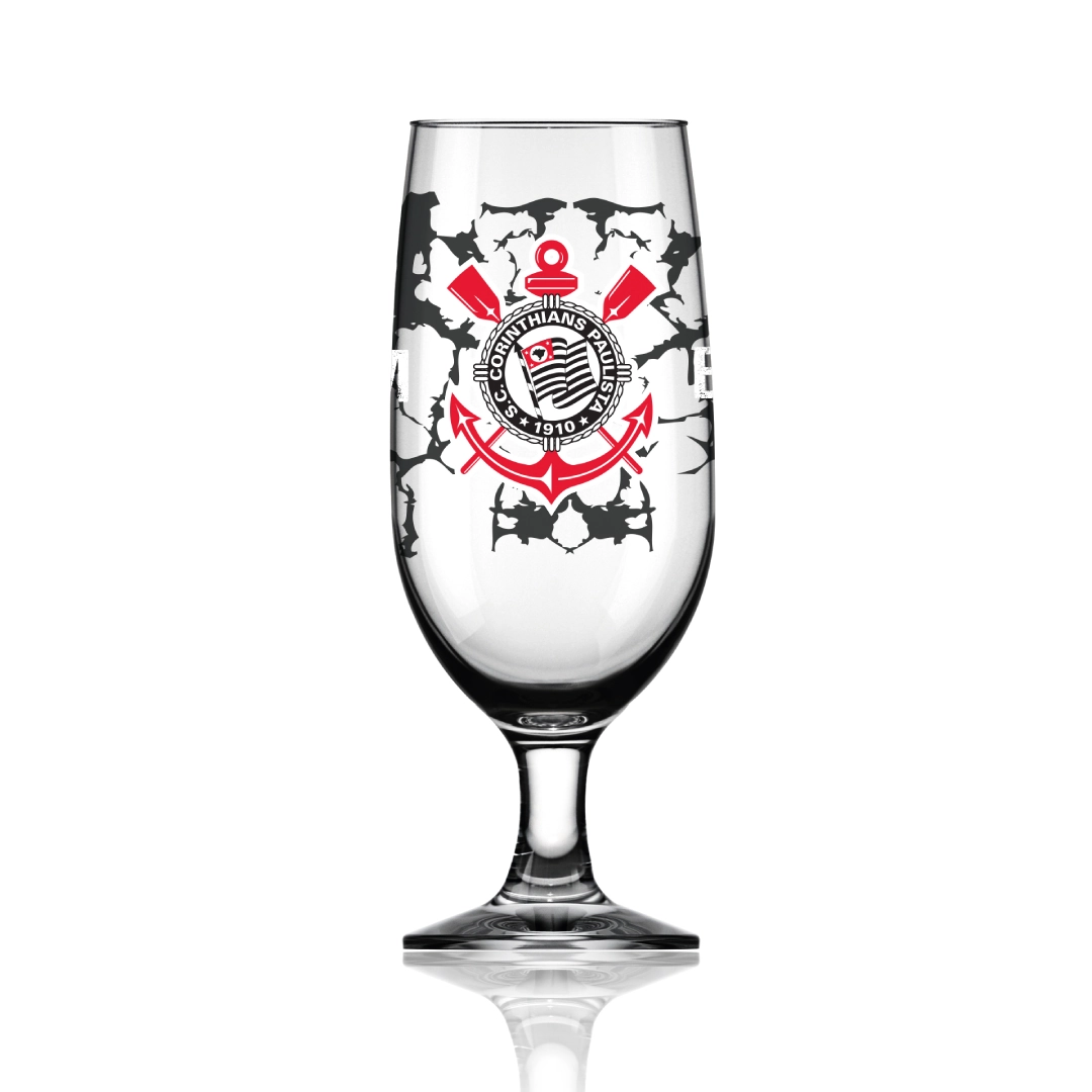 Taca Cerveja Floripa 300 Ml Corinthians Luva Com 1