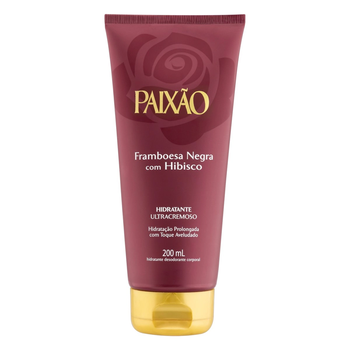 Loção Corporal Deo Hidratante Ultracremosa Framboesa Negra Paixão Bisnaga 200ml