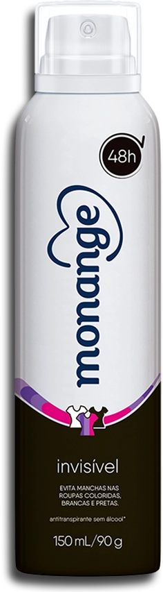 Desodorante Aerosol Invisible 90g Monange