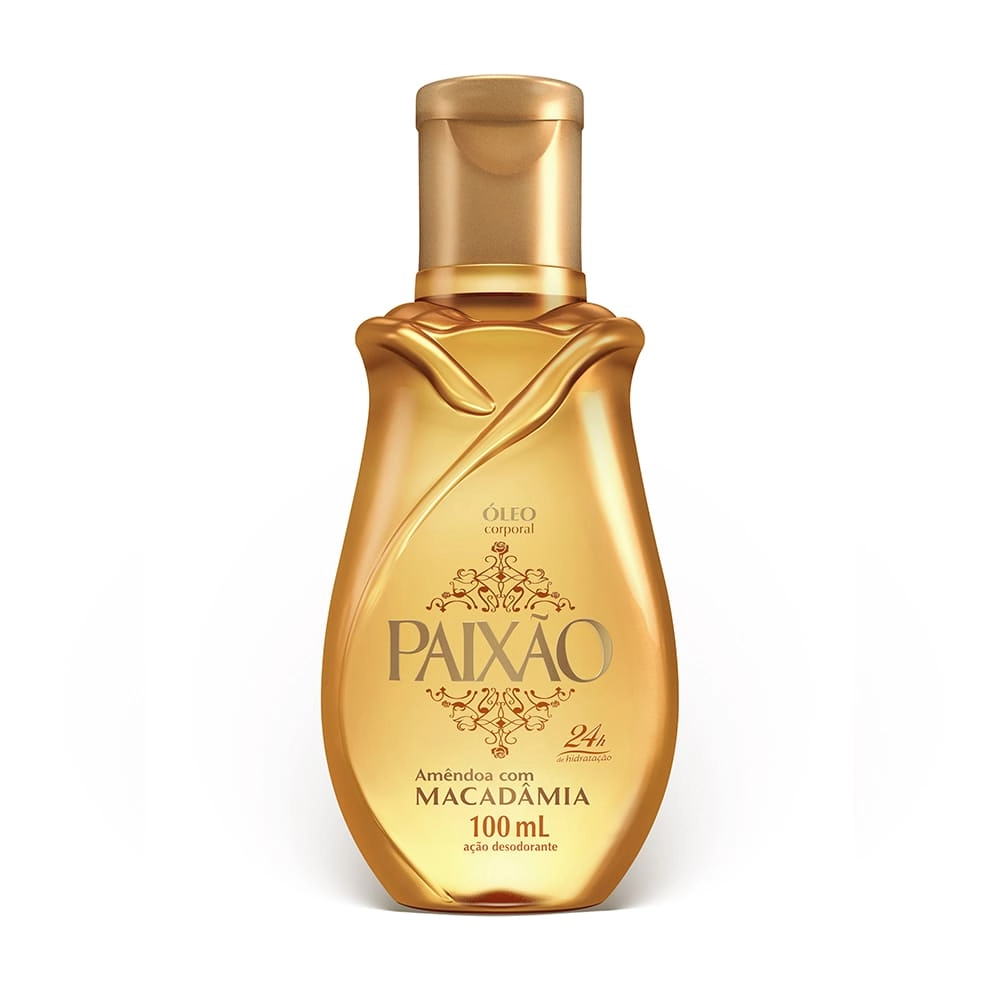 óleo Desodorante Corporal Amêndoa Com Macadâmia Paixão Frasco 100ml