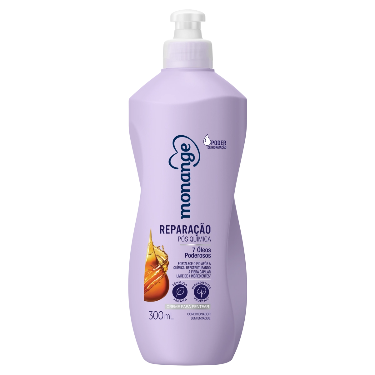 Creme Para Pentear Monange Pré E Pós Química Frasco 300ml