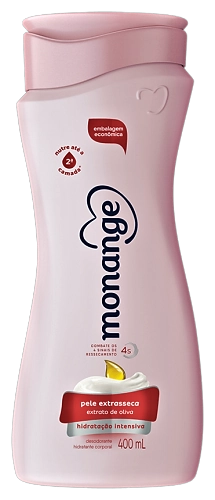Desodorante Corporal Extrato De Oliva Monange Hidratação Intensiva Frasco 400ml Embalagem Econômica