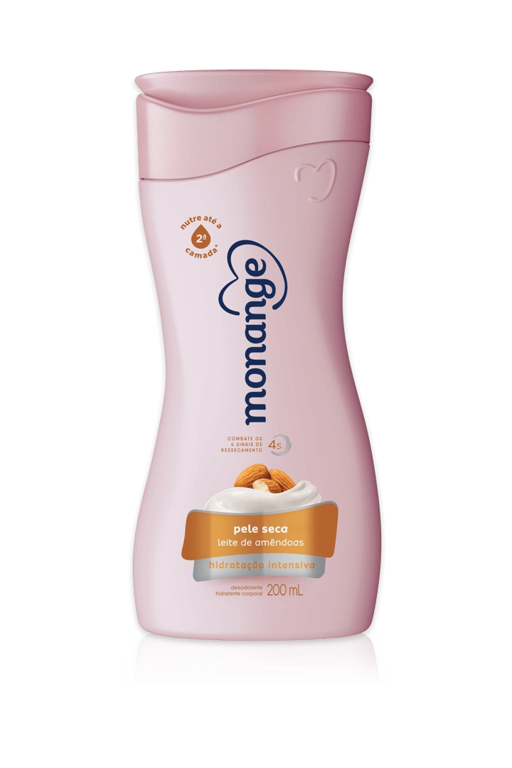 Desodorante Corporal Leite De Amêndoas Monange Hidratação Intensiva Frasco 200ml