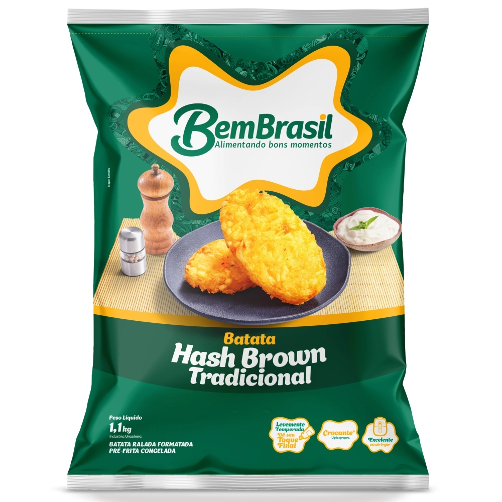 Batata Cong Bem Brasil Hash Brown Trad 1,1kg