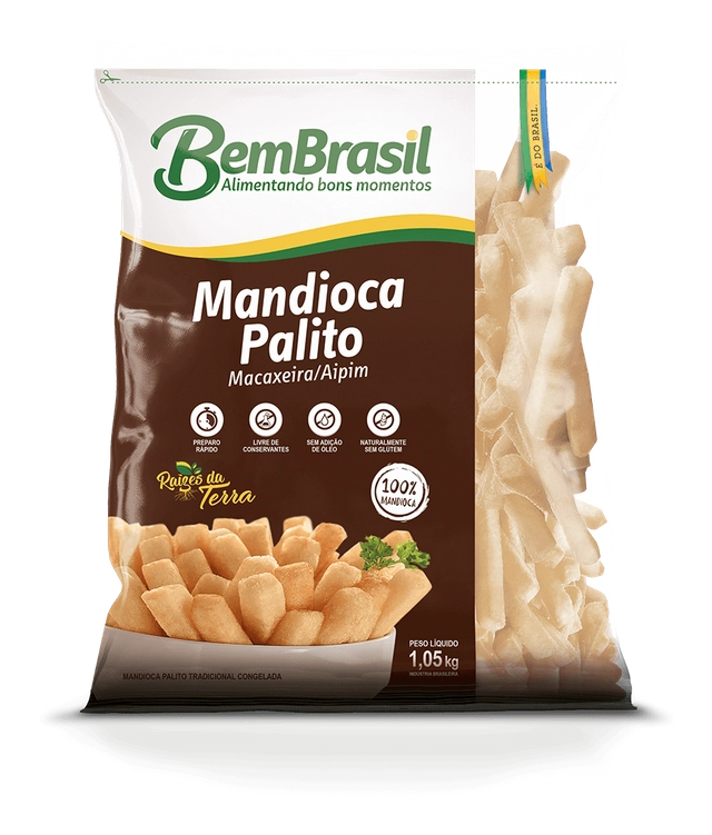 Mandioca Palito Tradicional Bem Brasil 1,05kg