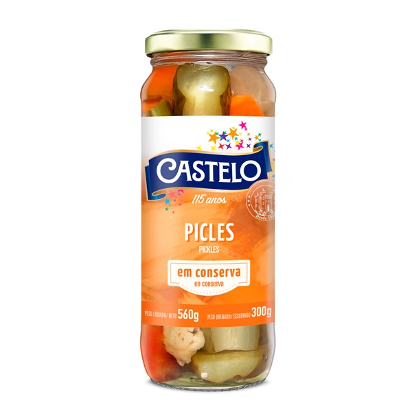 Picles Castelo 300g Vd Misto