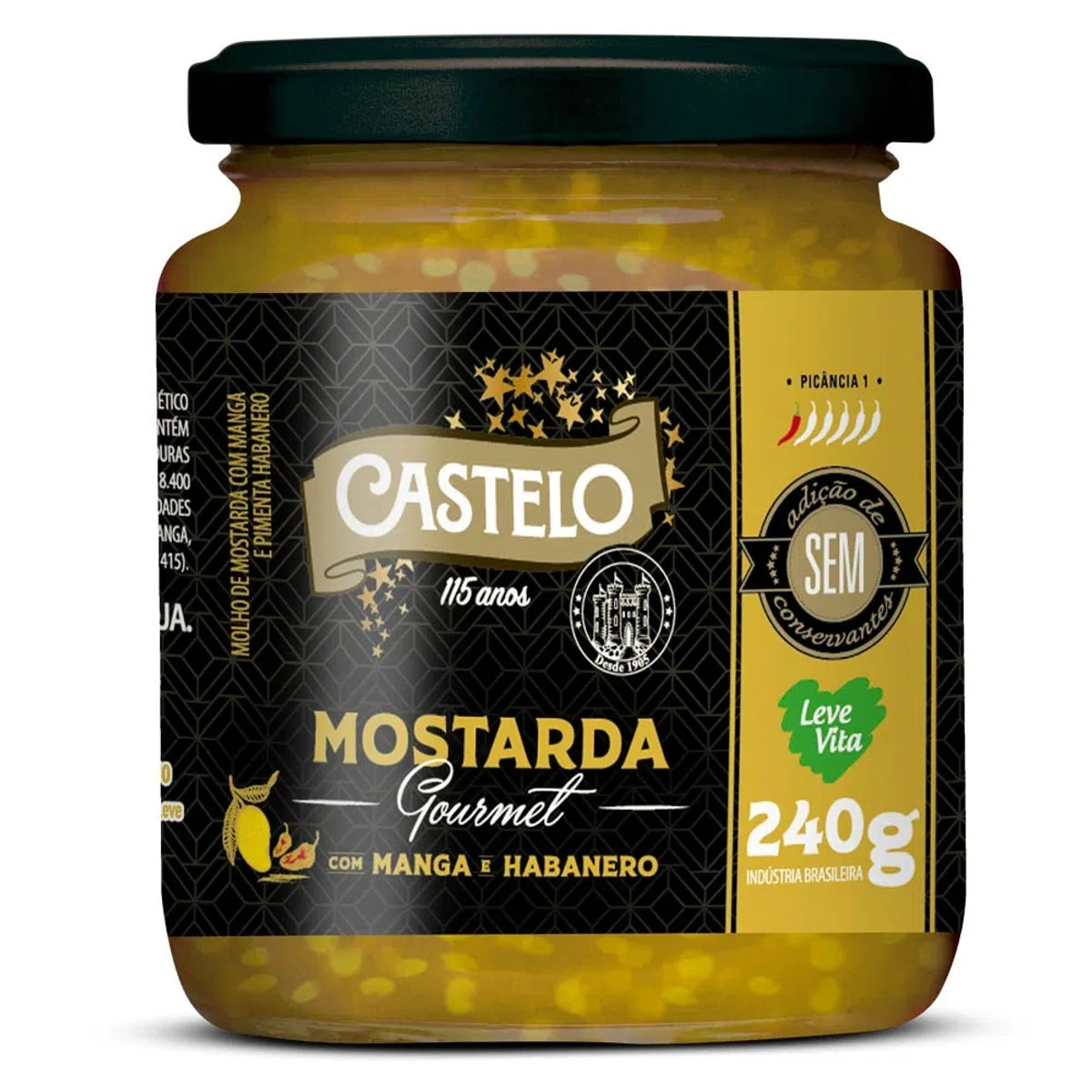 Mostarda Castelo Gourmet Manga E Habanero 240g