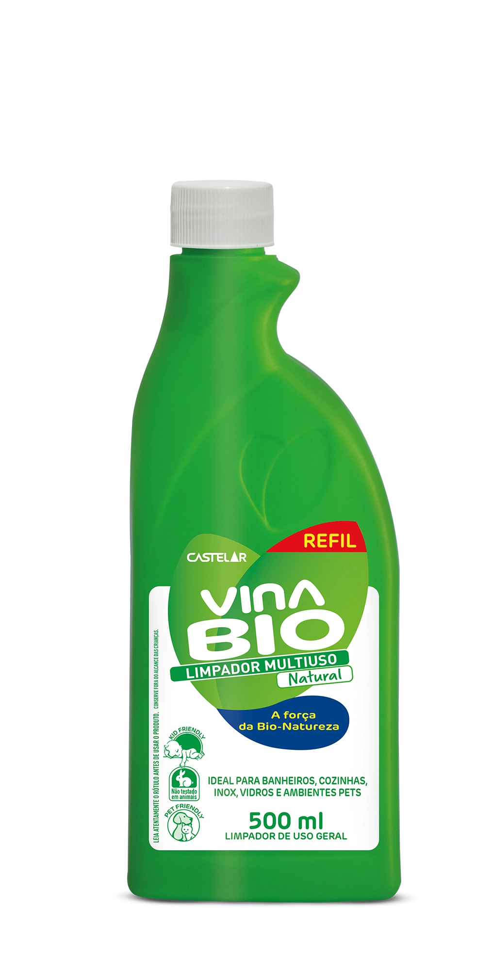 Limpador Multiuso Castelar Vinabio Refil 500ml Natural