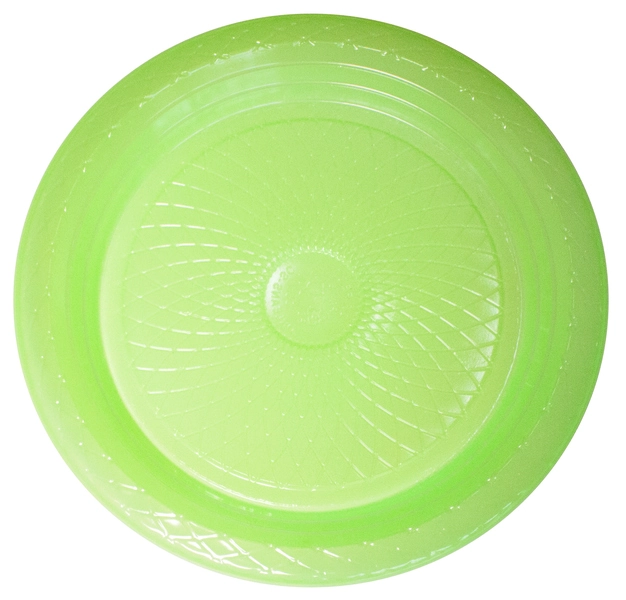 Prato 18cm Col Verde Neon C/10und Forfe
