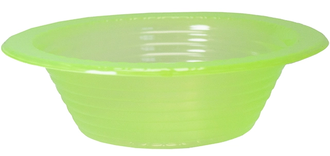 Pfnv 12 Prato Plastico Fundo 12 Cm Verde Neon 100 X 10