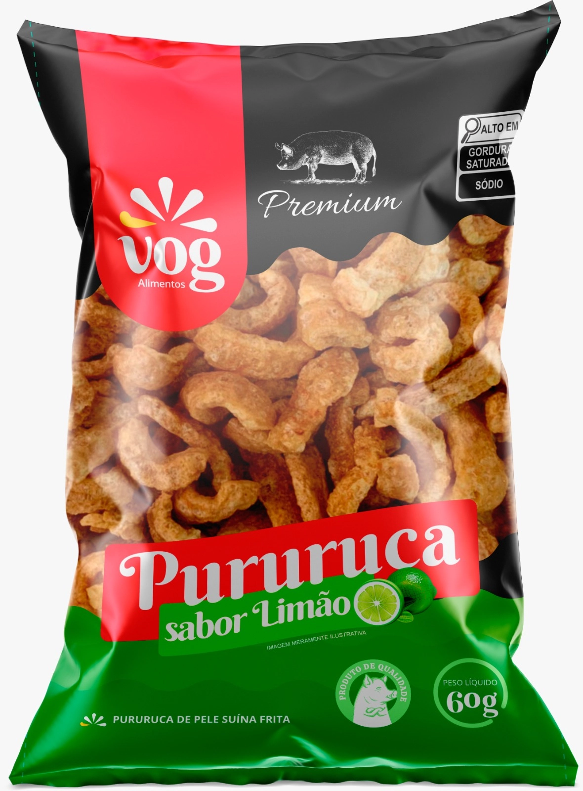 Pururuca Vog Premium Limao 60g