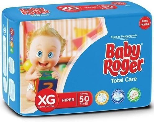 Fralda Baby Roger Hiper Xg 50un