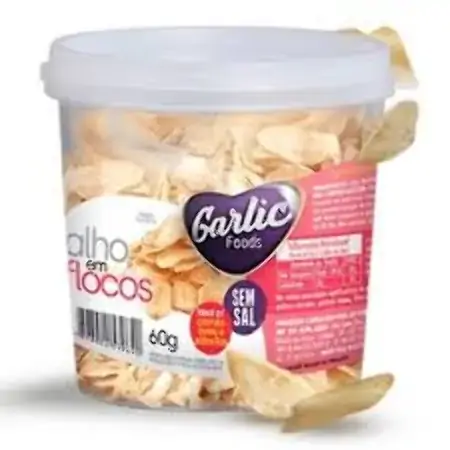 Alho Garlic 60g Flocos Pote