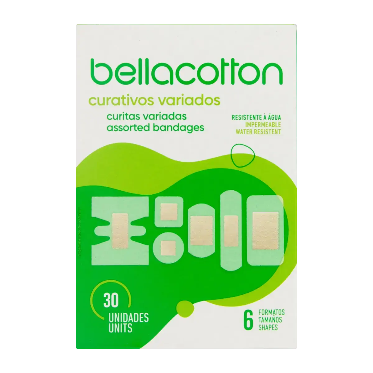 Curativo Variado Bellacotton Caixa 30 Unidades