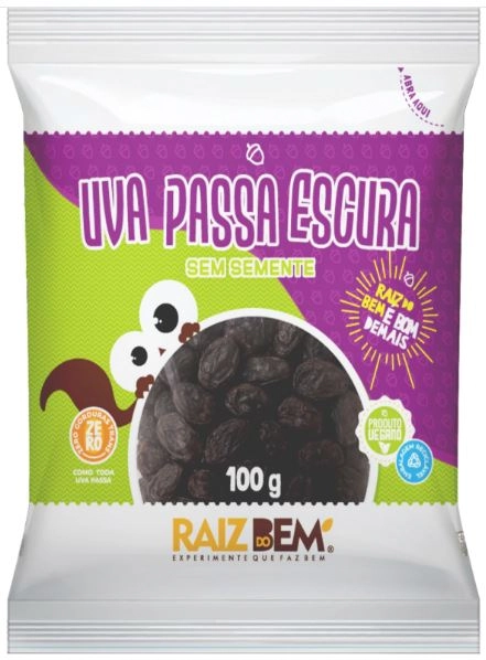 Uva Passa Raiz Do Bem 100g Escura