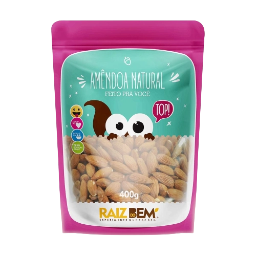 Amendoa Natural Raiz Do Bem 400g