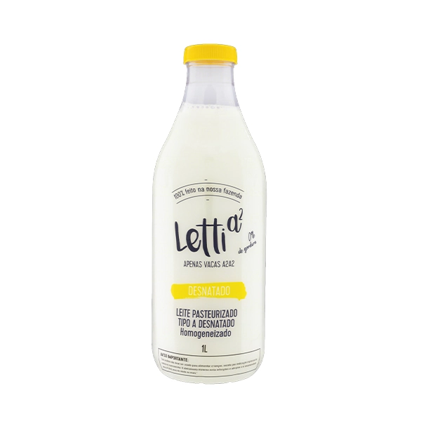 Leite Pasteurizado Homogeneizado Tipo A Desnatado Letti A Garrafa 1l