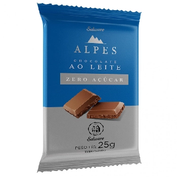 Choc Ao Leite Zero Aç Salware 25g Novafitos Geral Loja