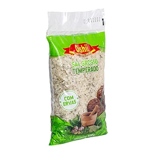 Sal Grosso Temperado Ervas Oishii Pacote 500g