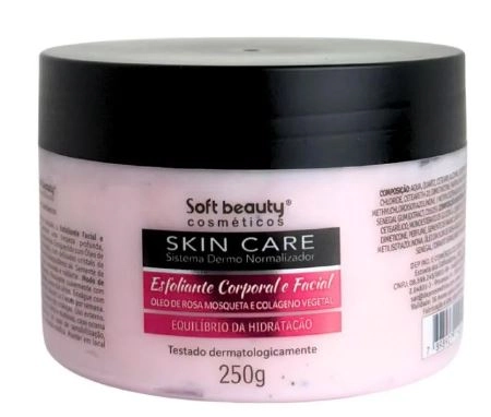 Esfoliante Soft Beauty Rosa Mosqueta/colageno 250ml