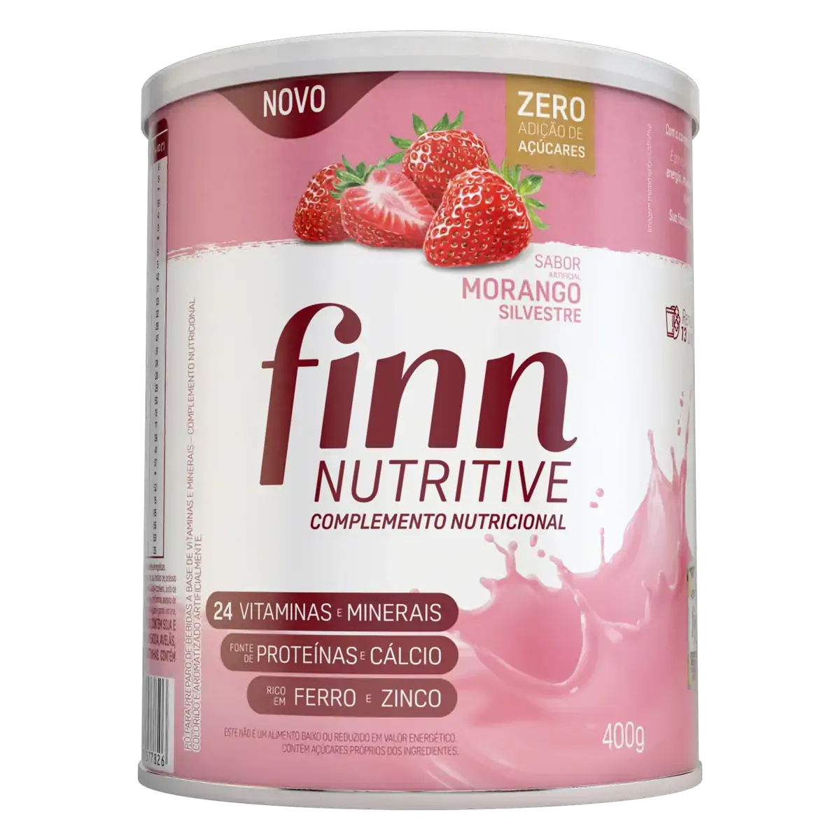 Complemento Nutricional Morango Silvestre Finn Nutritive Lata 400g