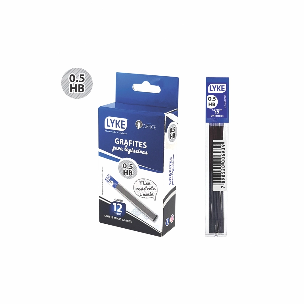 Grafite Lapiseira 0.5mm Lyke