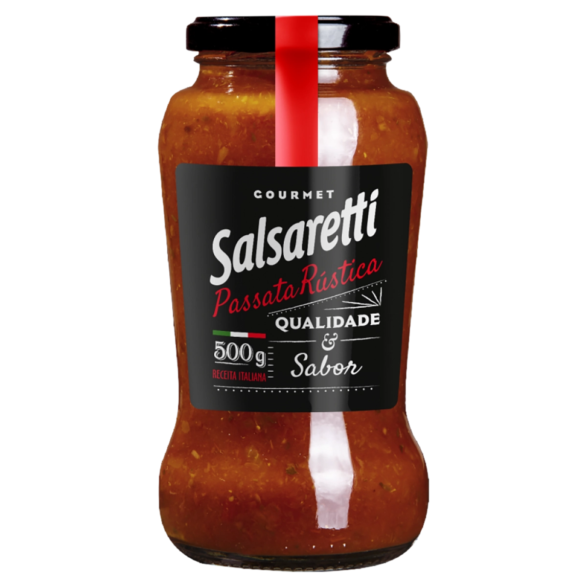 Molho De Tomate Passata Rústica Salsaretti Gourmet Vidro 500g