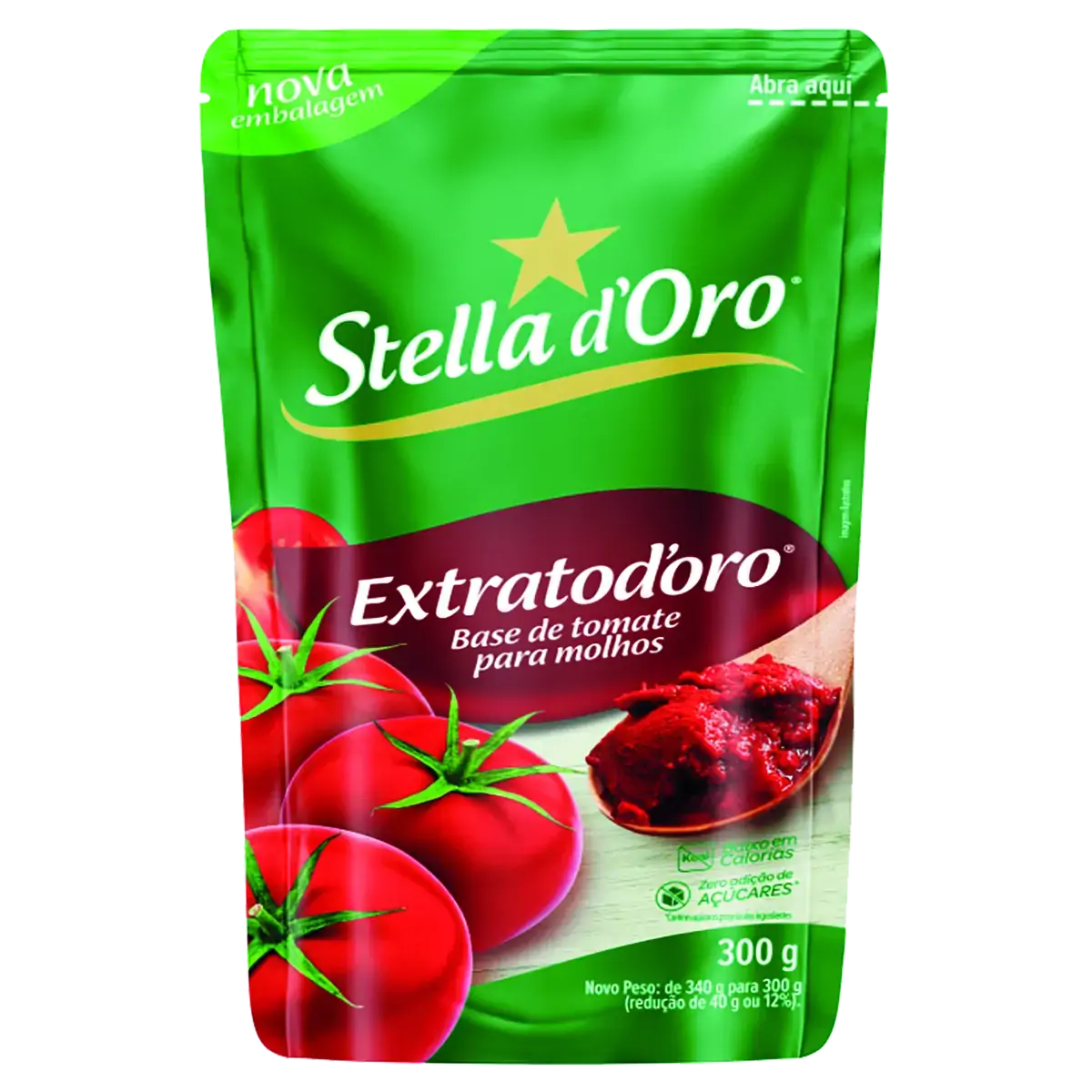 Extrato De Tomate Base Para Molho Stella Doro Extratodoro Sachê 300g