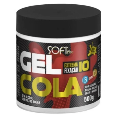Gel Fixador Softfix 500g Cola Branco Unit