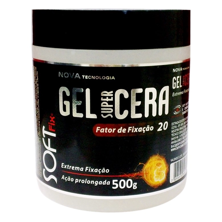 Gel Fixador Softfix 500g Super Cera Sem Alcool Unit