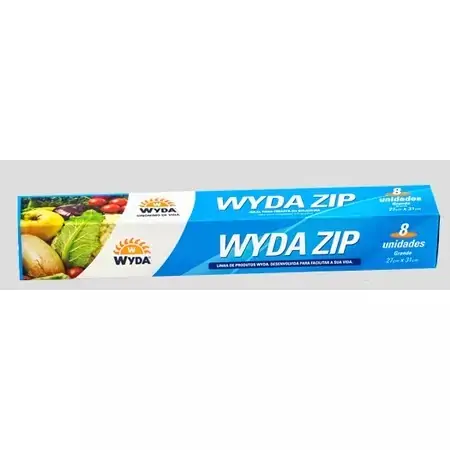 Saco Plast Frezer E Gelad Wyda Grd 8unidade