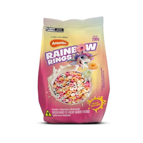 Doce Rainbon Rings Frutas 200g