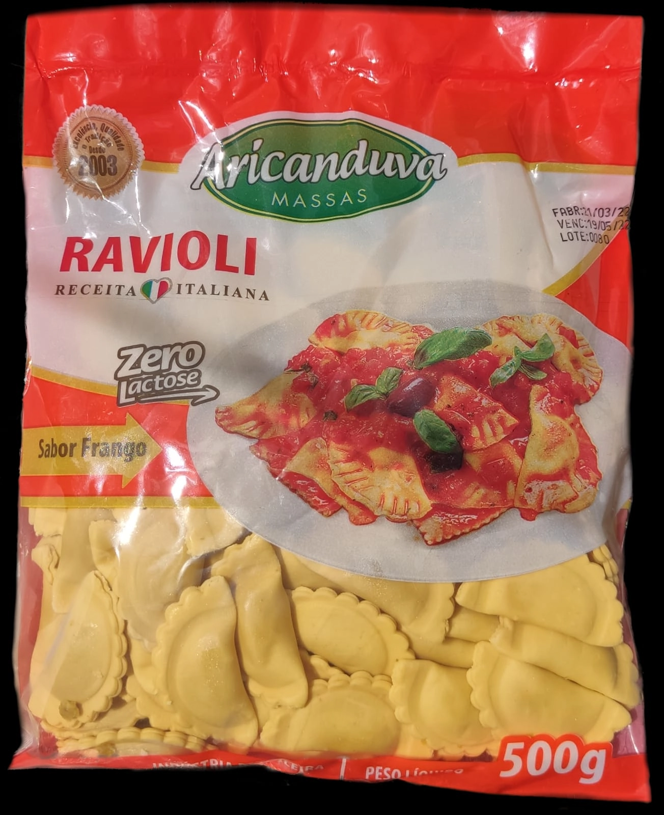 Ravioli Aricanduva Frango