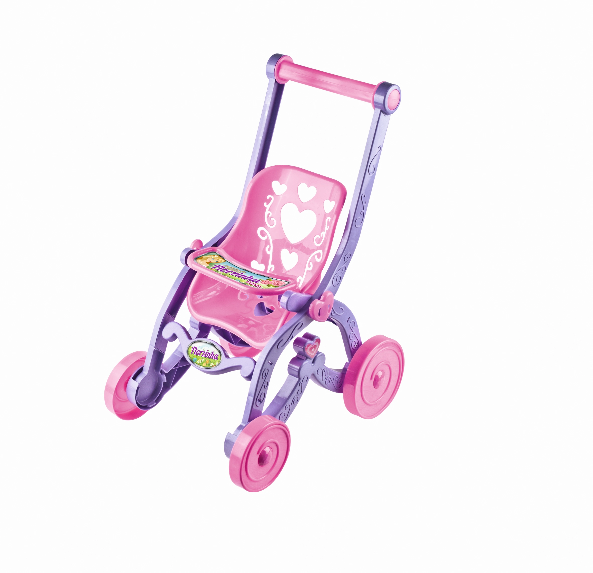 Carrinho Boneca Florzinha Cdb050 Brinquemix