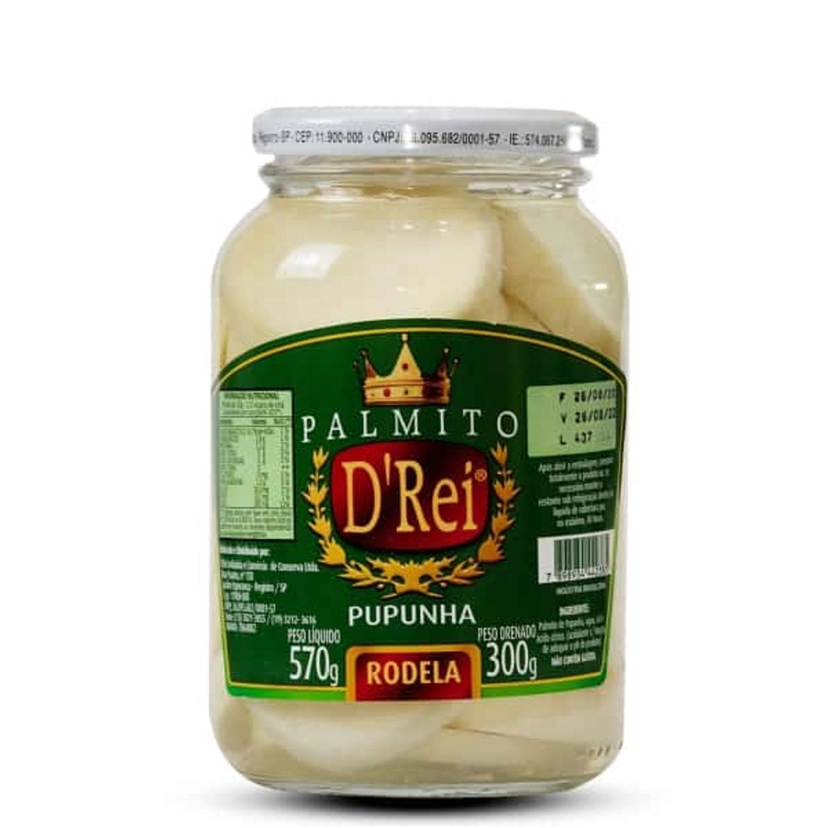 Palmito D Rei Rodela Pupunha Vd 300g
