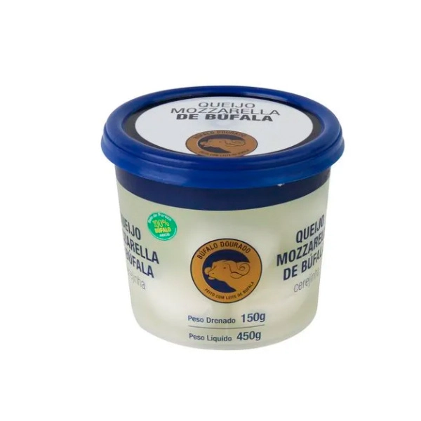 Queijo Mussarela De Búfala Cerejinha Búfalo Dourado 150g