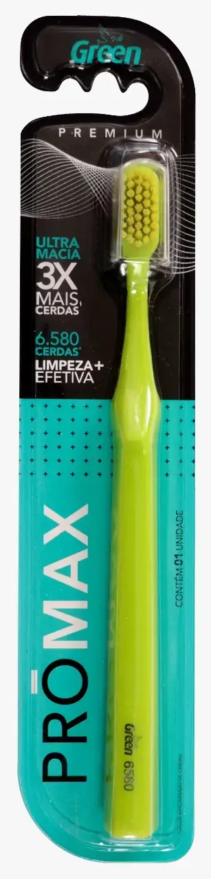 Pr005 Escova Dente Adulto Promax Macia Green