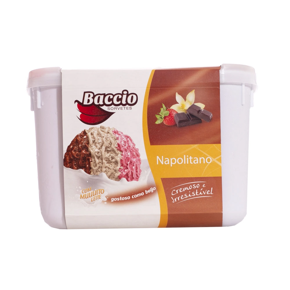 Sorvete Baccio 2l Napolitano