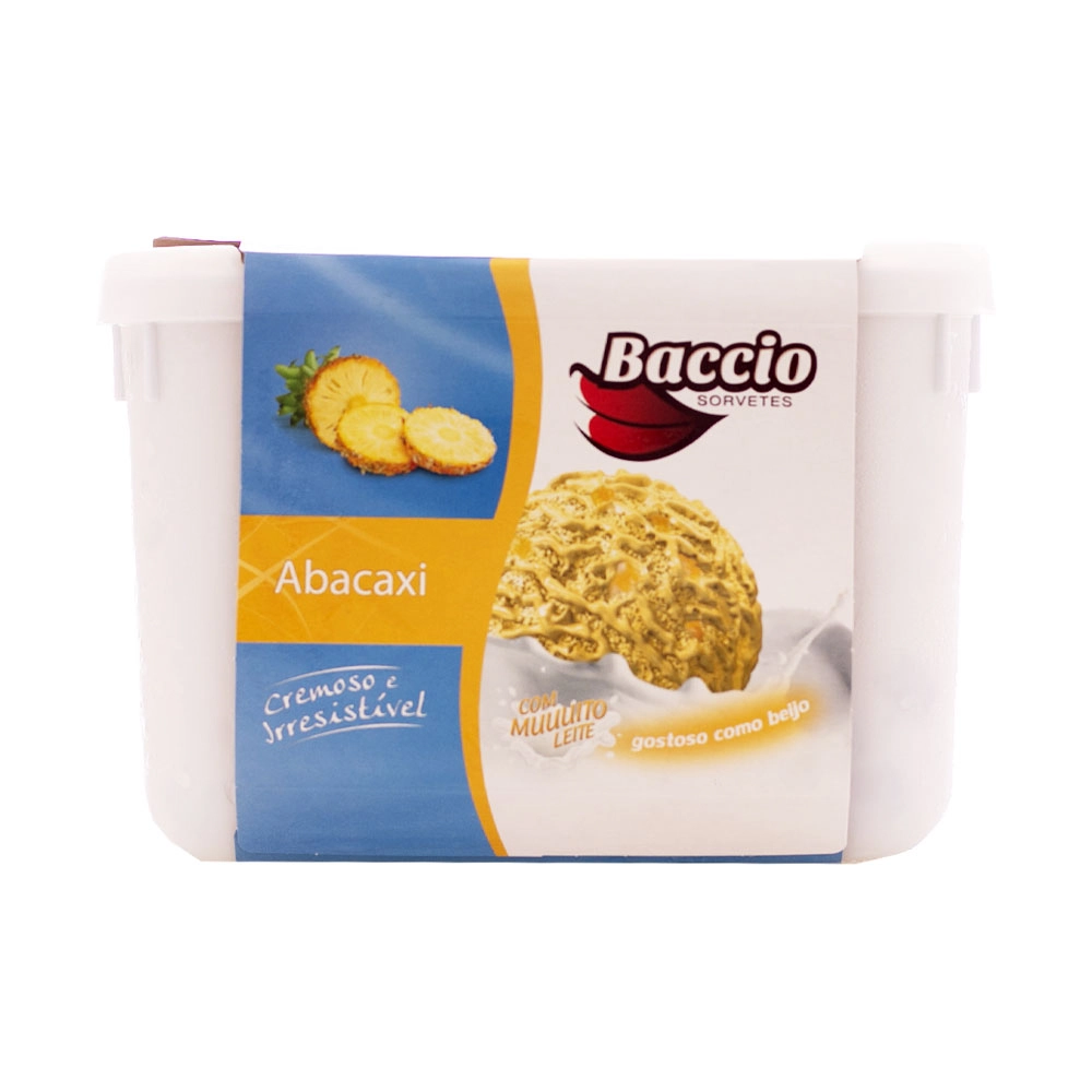 Sorvete Baccio 2l Abacaxi